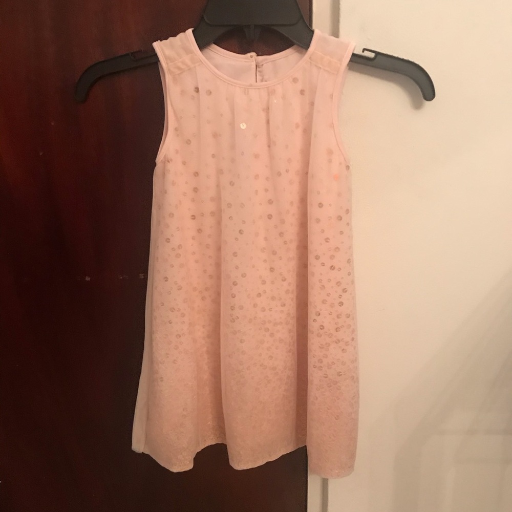 Delicate pink and gold dress